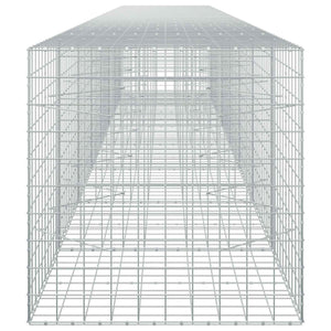 Γκαμπιόν με σύρμα 5 mm και πλέγμα 10x10 cm 750x100x100 εκ. - Pakobazaar