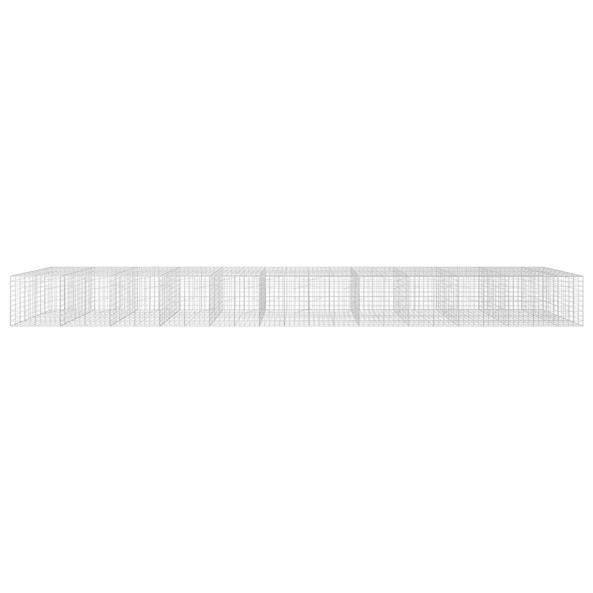 Γκαμπιόν με σύρμα 5 mm και πλέγμα 10x10 cm 1150x100x100 εκ. - Pakobazaar