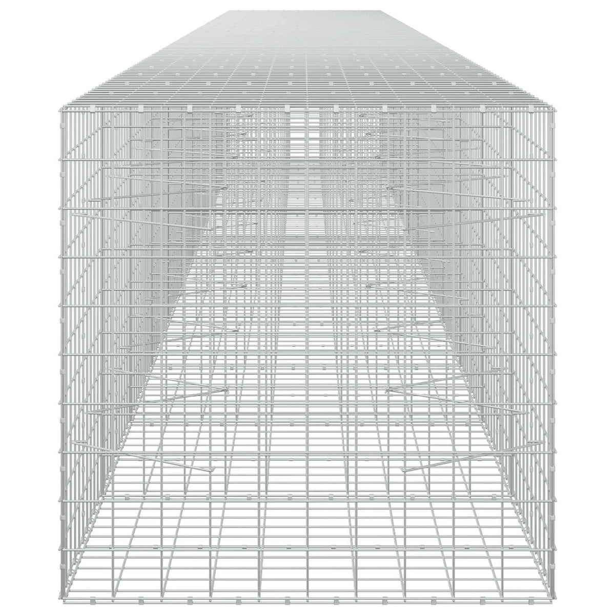 Γκαμπιόν με σύρμα 5 mm και πλέγμα 10x10 cm 1150x100x100 εκ. - Pakobazaar