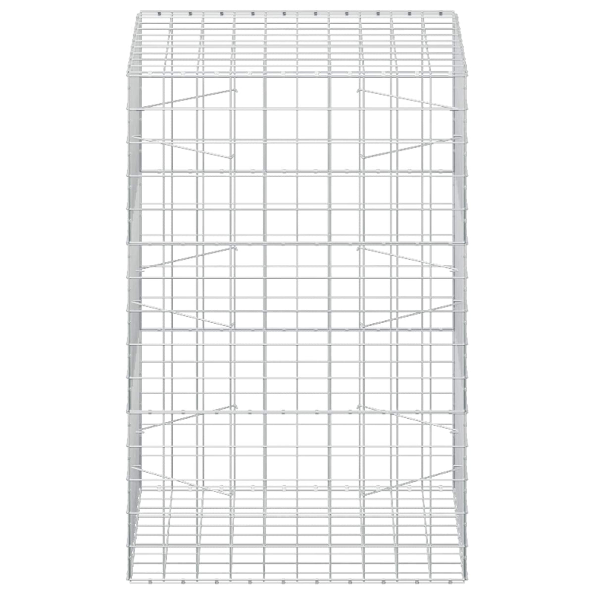 Γκαμπιόν με σύρμα 5 mm και πλέγμα 10x10 cm 100x100x150 εκ - Pakobazaar
