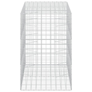 Γκαμπιόν με σύρμα 5 mm και πλέγμα 10x10 cm 200x100x150 εκ. - Pakobazaar