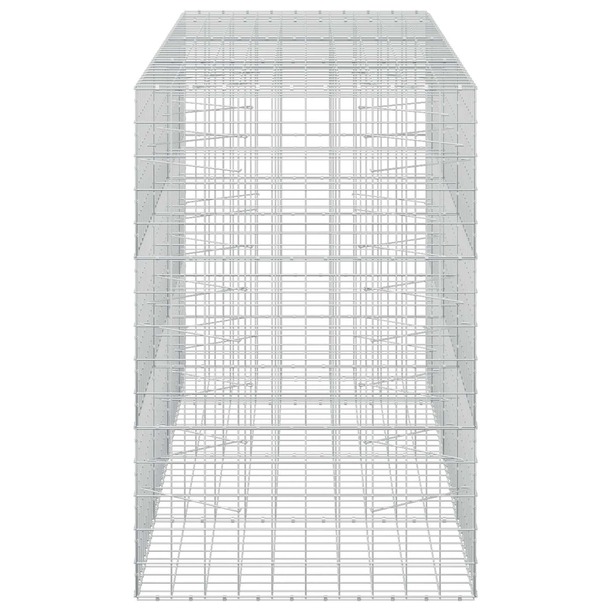 Γκαμπιόν με σύρμα 5 mm και πλέγμα 10x10 cm 350x100x150 εκ. - Pakobazaar