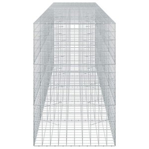 Γκαμπιόν με σύρμα 5 mm και πλέγμα 10x10 cm 500x100x150 εκ. - Pakobazaar