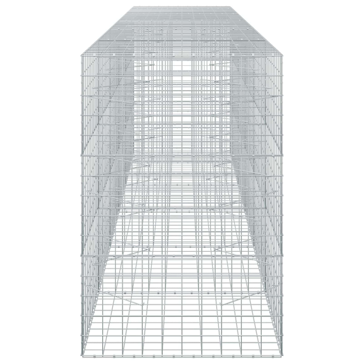 Γκαμπιόν με σύρμα 5 mm και πλέγμα 10x10 cm 550x100x150 εκ. - Pakobazaar