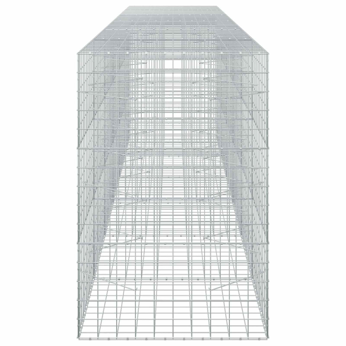 Γκαμπιόν με σύρμα 5 mm και πλέγμα 10x10 cm 600x100x150 εκ - Pakobazaar