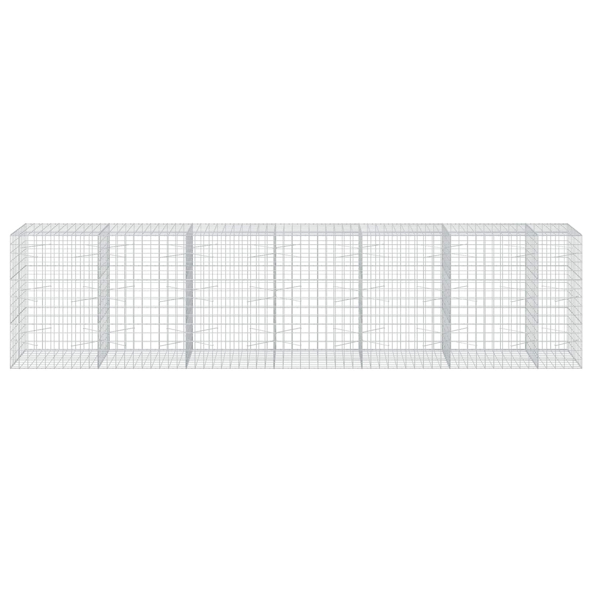 Γκαμπιόν με σύρμα 5 mm και πλέγμα 10x10 cm 650x100x150 εκ