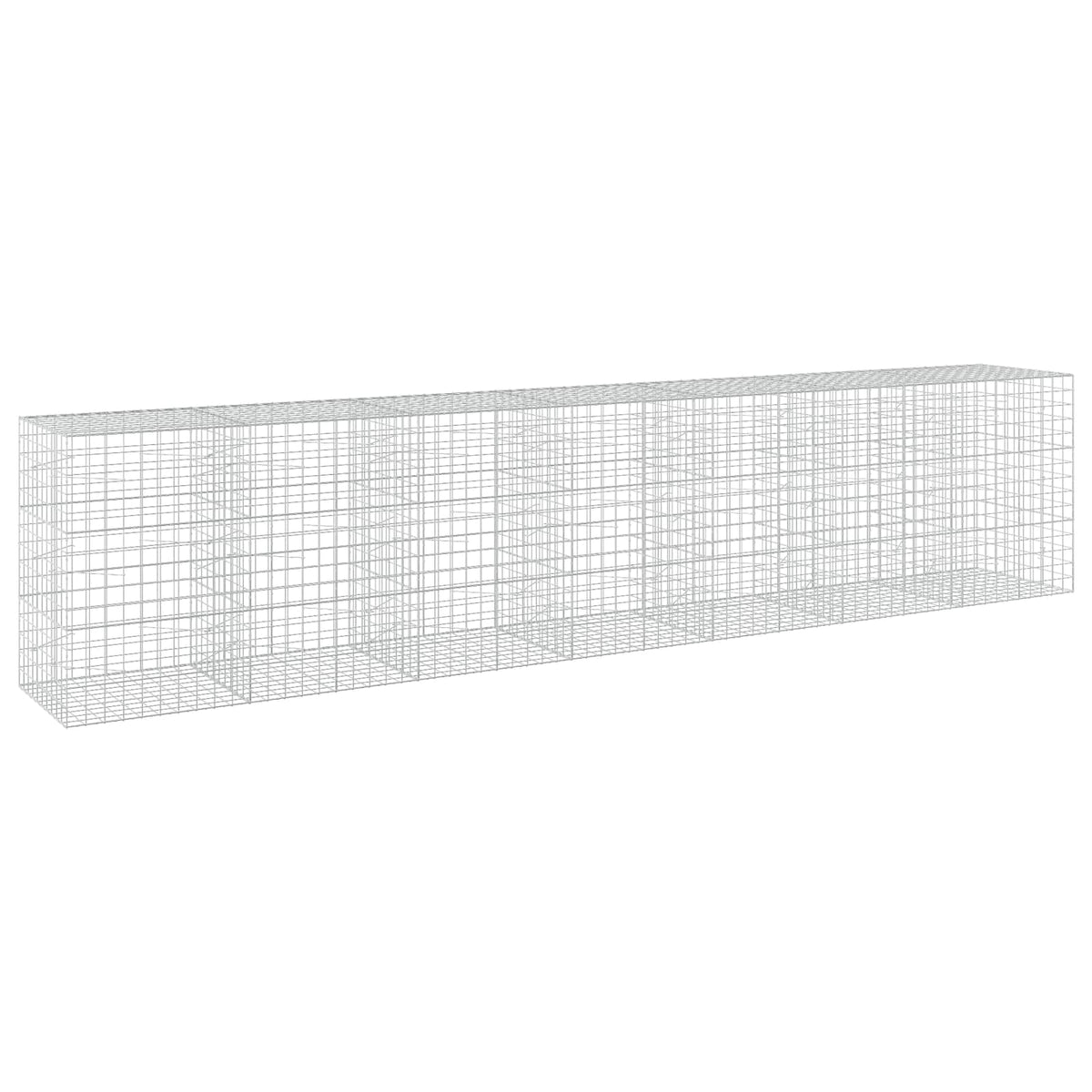 Γκαμπιόν με σύρμα 5 mm και πλέγμα 10x10 cm 700x100x150 εκ. - Pakobazaar