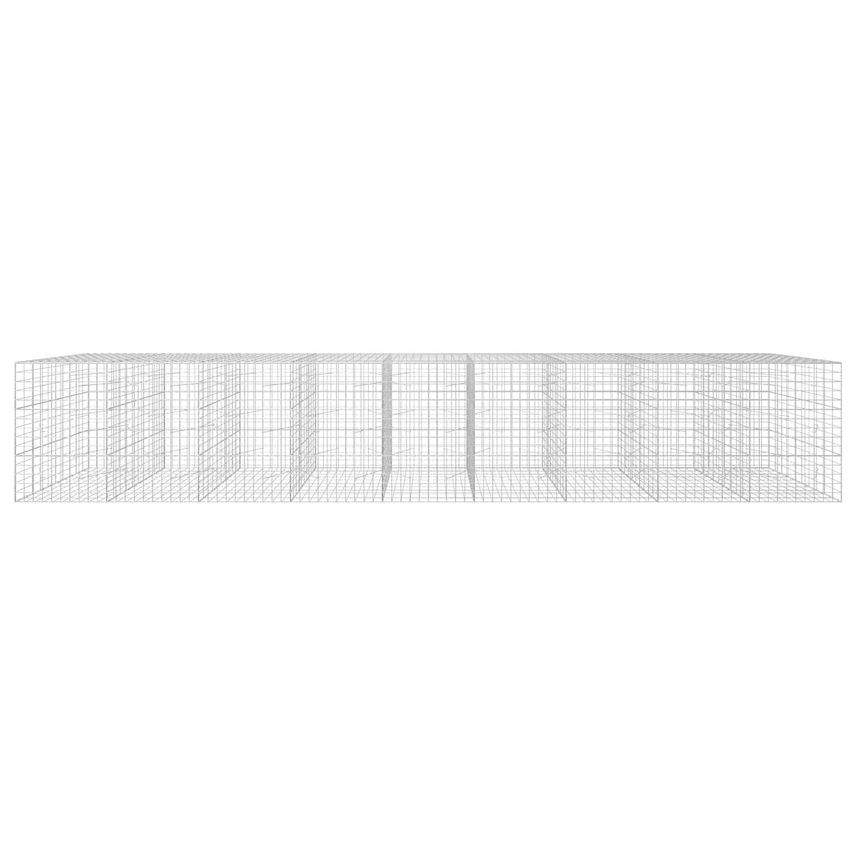 Γκαμπιόν με σύρμα 5 mm και πλέγμα 10x10 cm 900x100x150 εκ