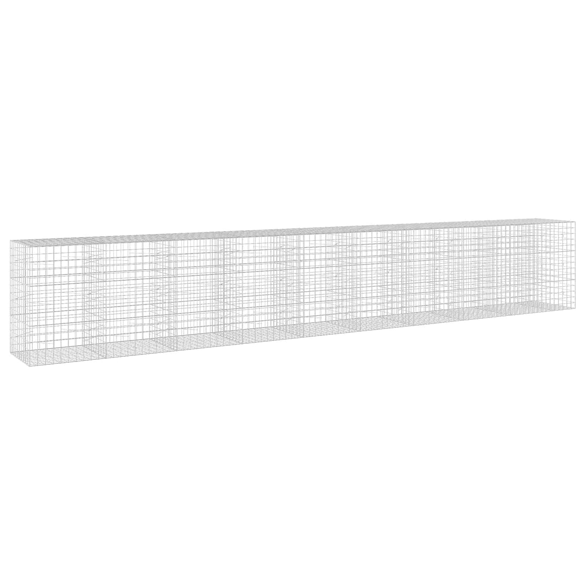 Γκαμπιόν με σύρμα 5 mm και πλέγμα 10x10 cm 950x100x150 εκ. - Pakobazaar