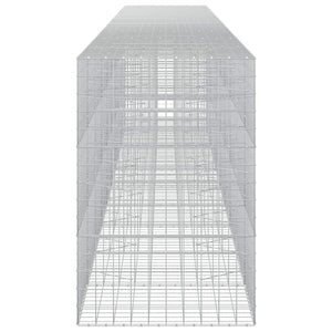 Γκαμπιόν με σύρμα 5 mm και πλέγμα 10x10 cm 950x100x150 εκ. - Pakobazaar