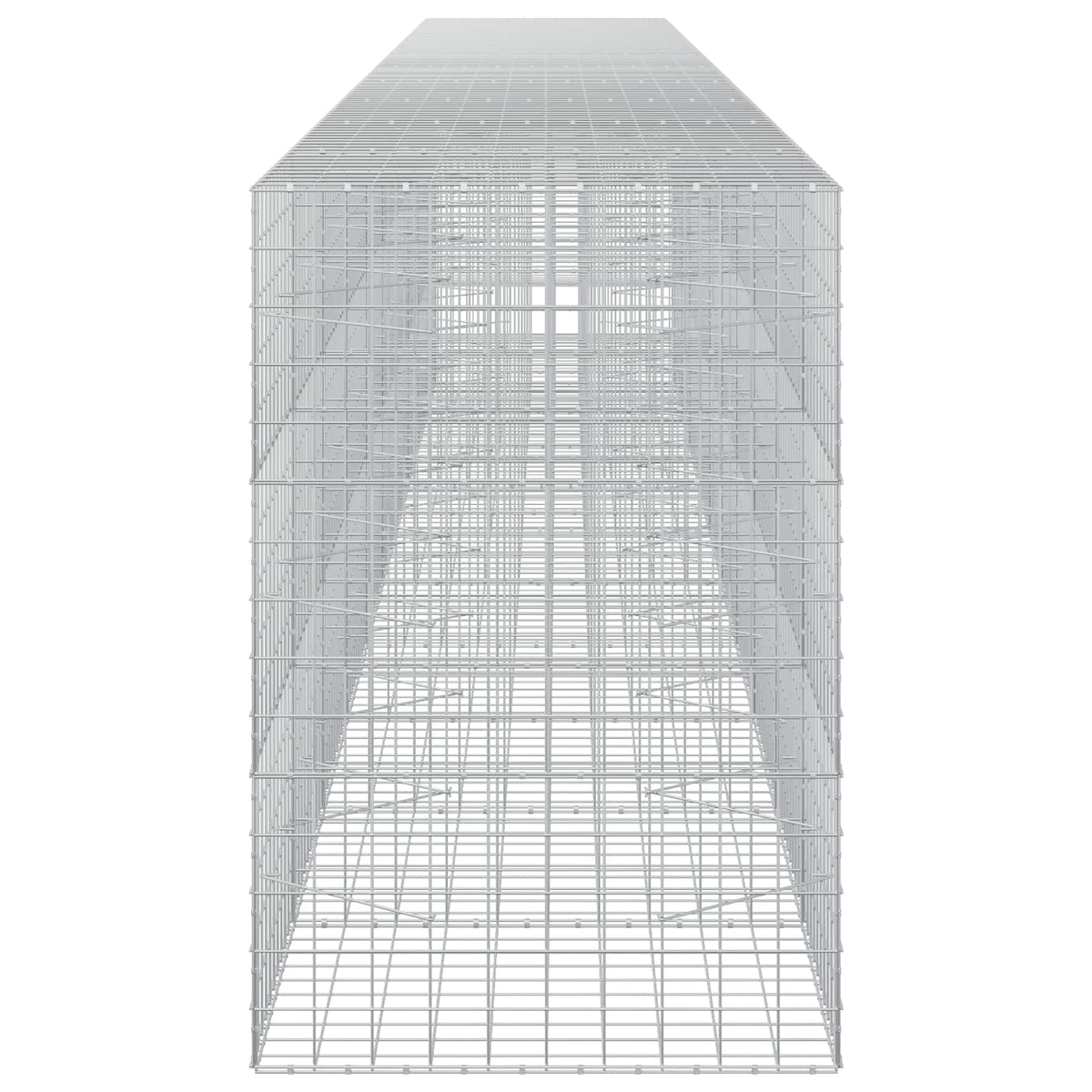 Γκαμπιόν με σύρμα 5 mm και πλέγμα 10x10 cm 1000x100x150 εκ. - Pakobazaar
