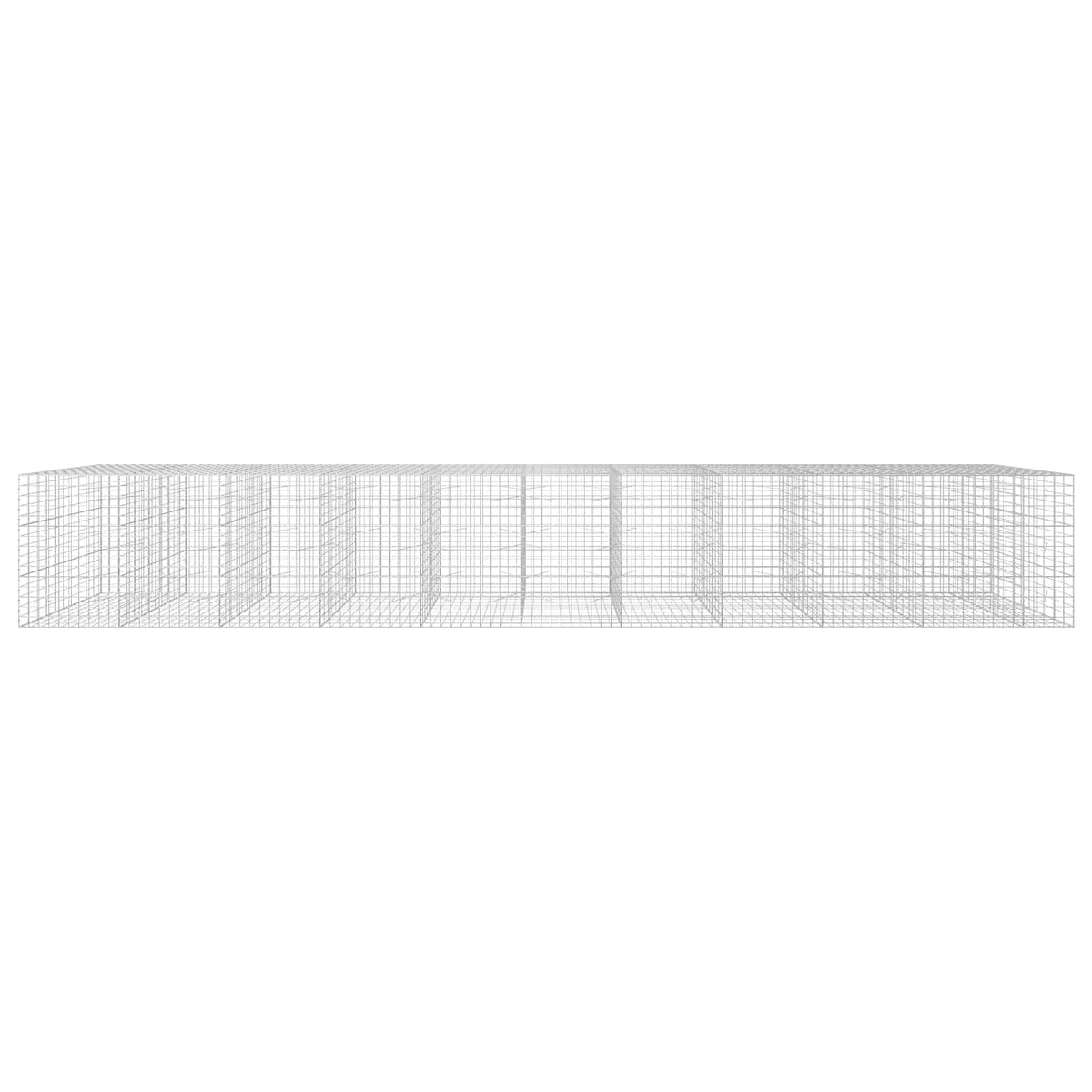 Γκαμπιόν με σύρμα 5 mm και πλέγμα 10x10 cm 1050x100x150 εκ - Pakobazaar