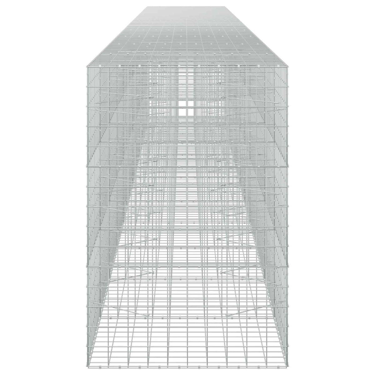 Γκαμπιόν με σύρμα 5 mm και πλέγμα 10x10 cm 1100x100x150 εκ. - Pakobazaar