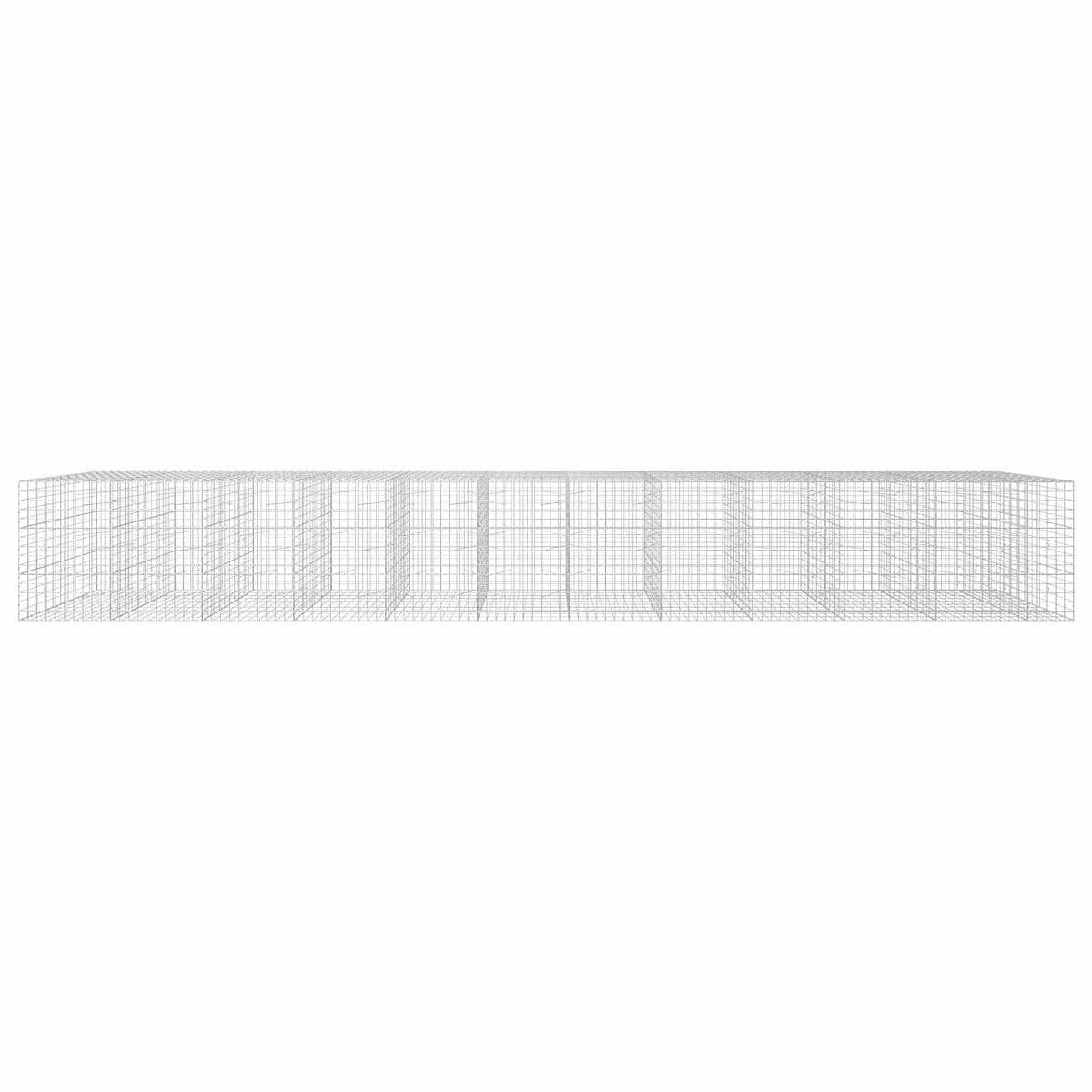 Γκαμπιόν με σύρμα 5 mm και πλέγμα 10x10 cm 1150x100x150 εκ. - Pakobazaar