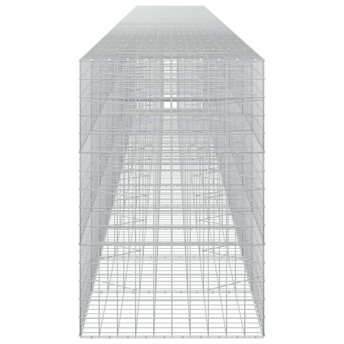 Γκαμπιόν με σύρμα 5 mm και πλέγμα 10x10 cm 1200x100x150 εκ. - Pakobazaar