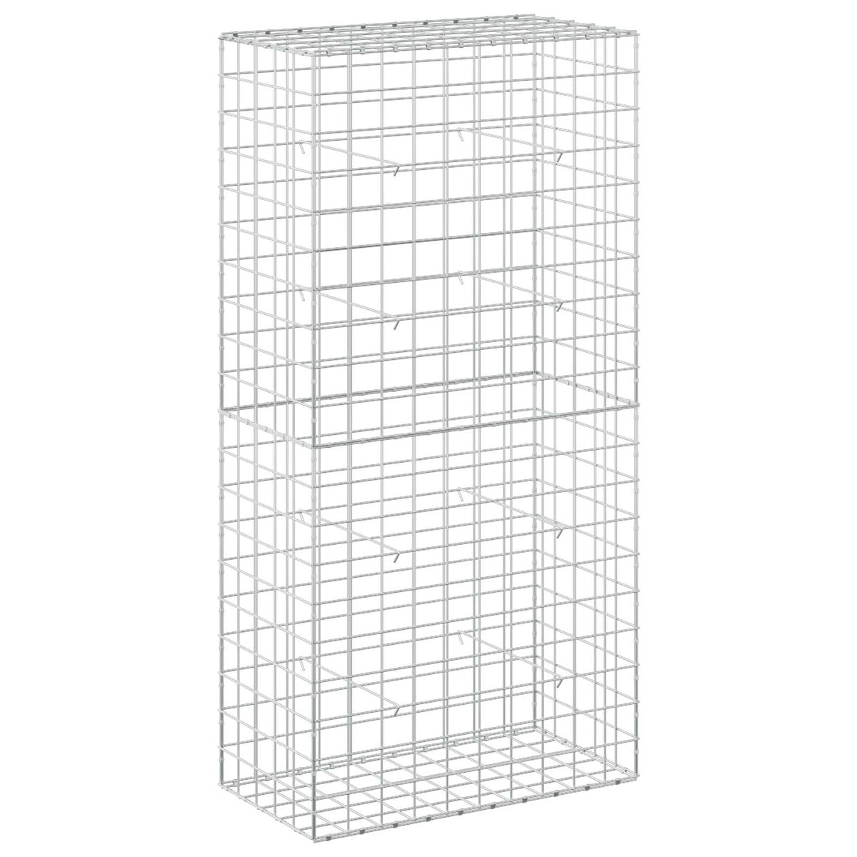 Γκαμπιόν με σύρμα 5 mm και πλέγμα 10x10 cm 50x100x200 εκ - Pakobazaar