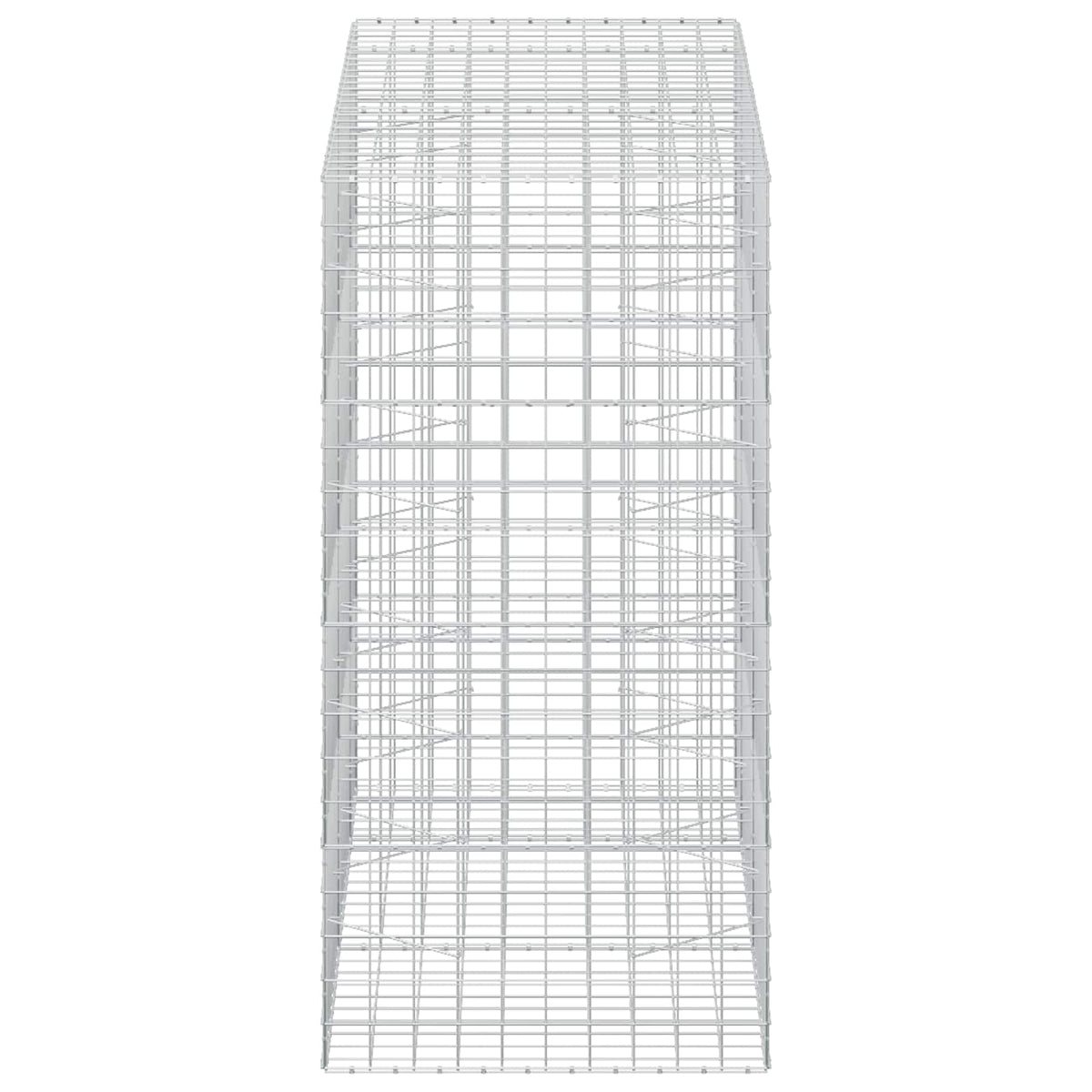 Γκαμπιόν με σύρμα 5 mm και πλέγμα 10x10 cm 250x100x200 εκ.
