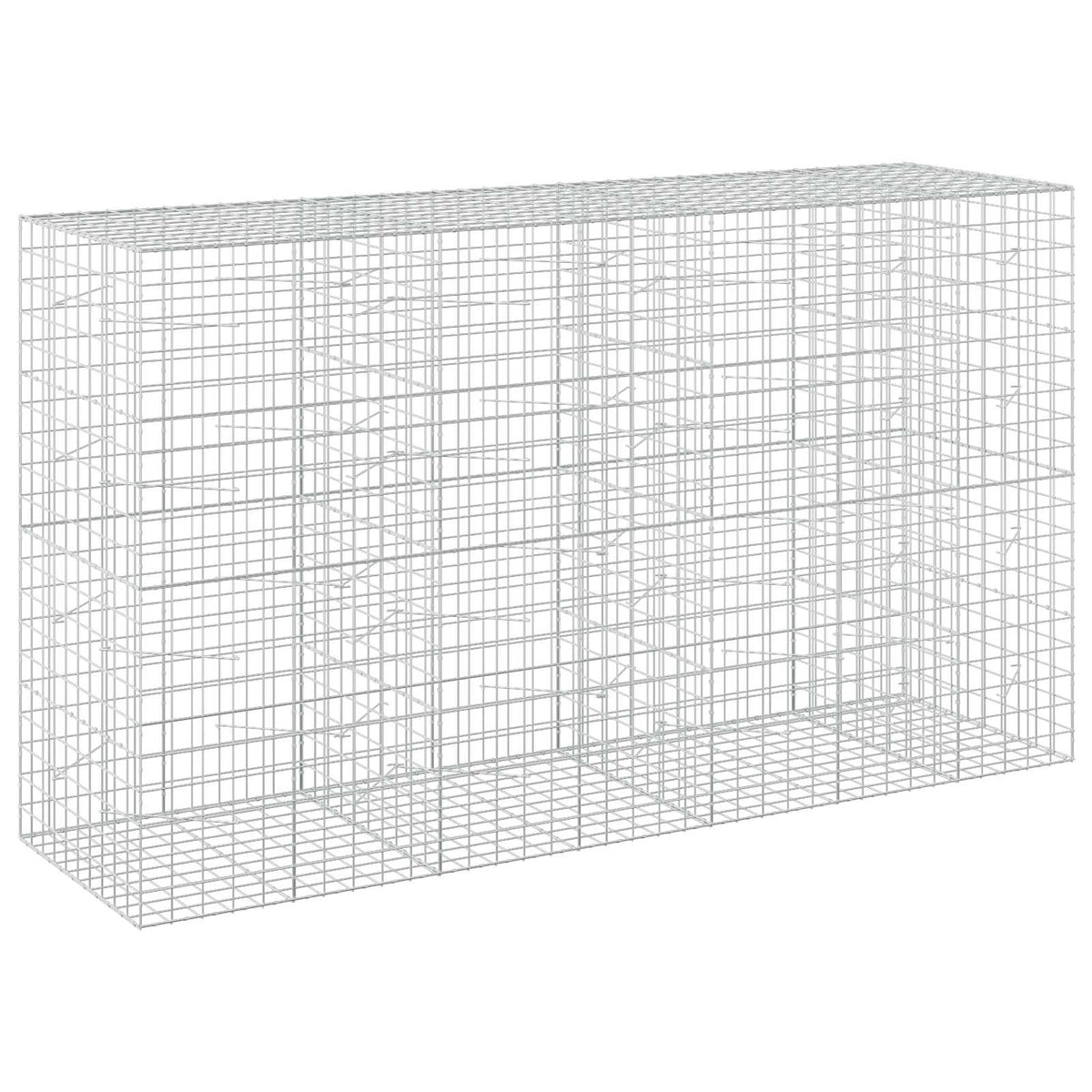 Γκαμπιόν με σύρμα 5 mm και πλέγμα 10x10 cm 350x100x200 εκ. - Pakobazaar