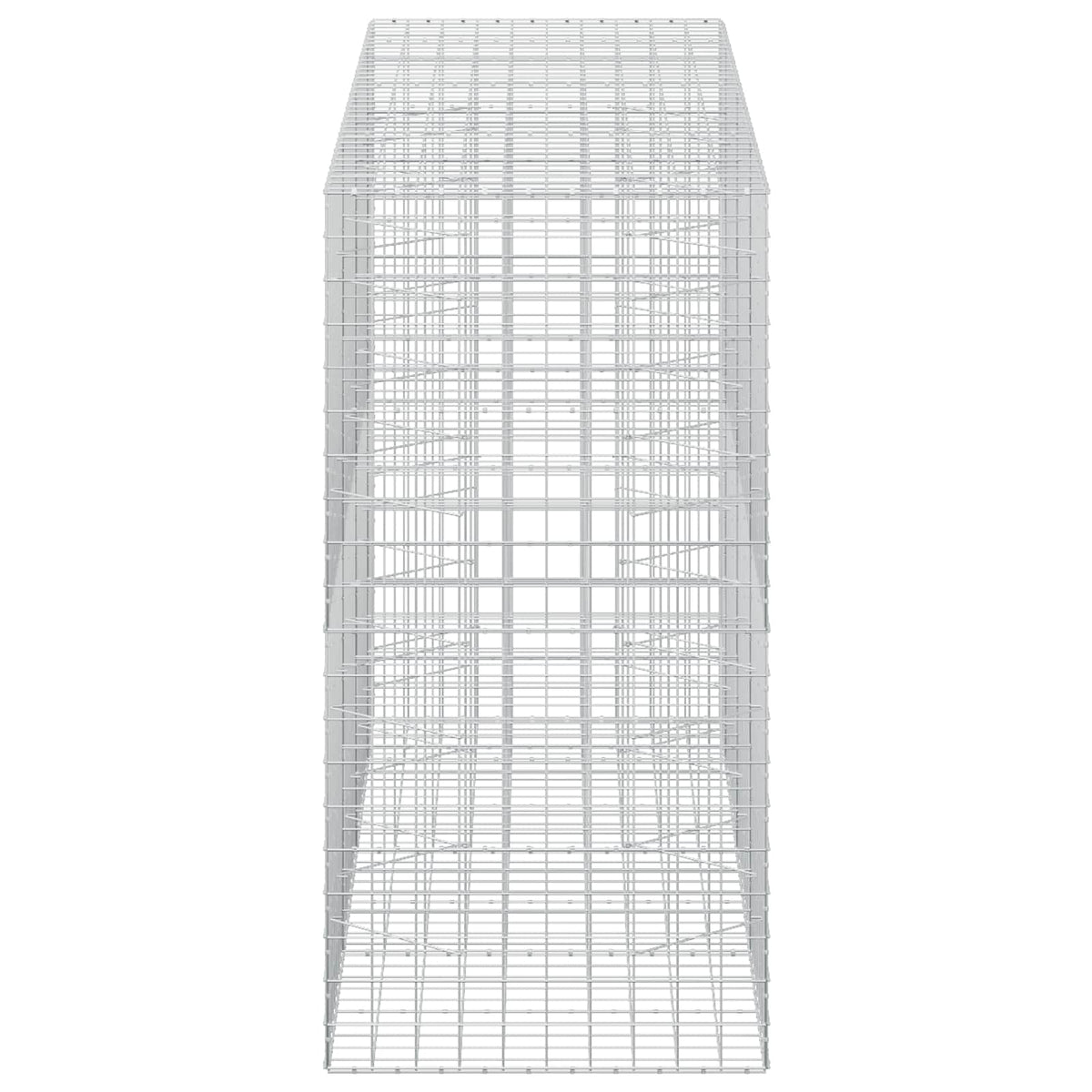 Γκαμπιόν με σύρμα 5 mm και πλέγμα 10x10 cm 350x100x200 εκ. - Pakobazaar