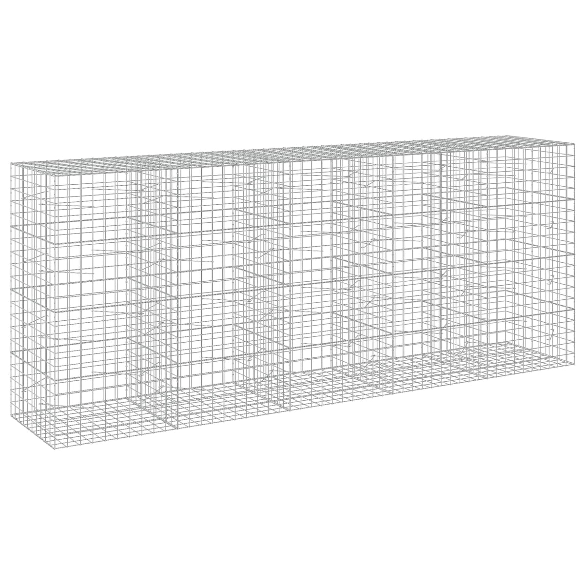 Γκαμπιόν με σύρμα 5 mm και πλέγμα 10x10 cm 500x100x200 εκ