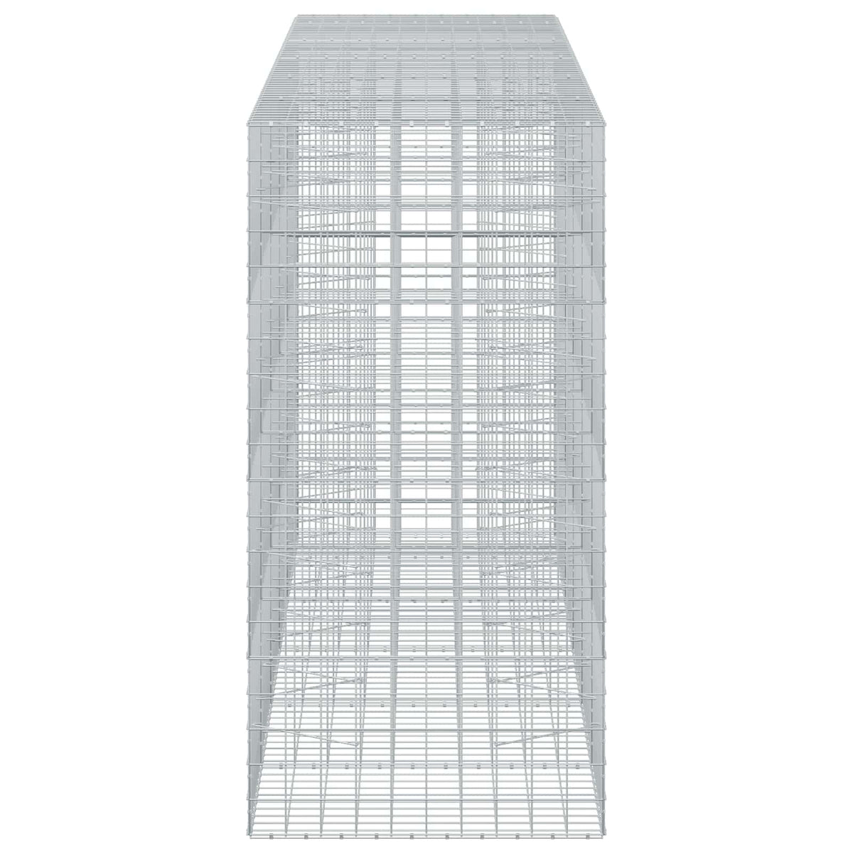 Γκαμπιόν με σύρμα 5 mm και πλέγμα 10x10 cm 550x100x200 εκ. - Pakobazaar
