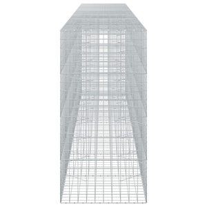 Γκαμπιόν με σύρμα 5 mm και πλέγμα 10x10 cm 700x100x200 εκ. - Pakobazaar