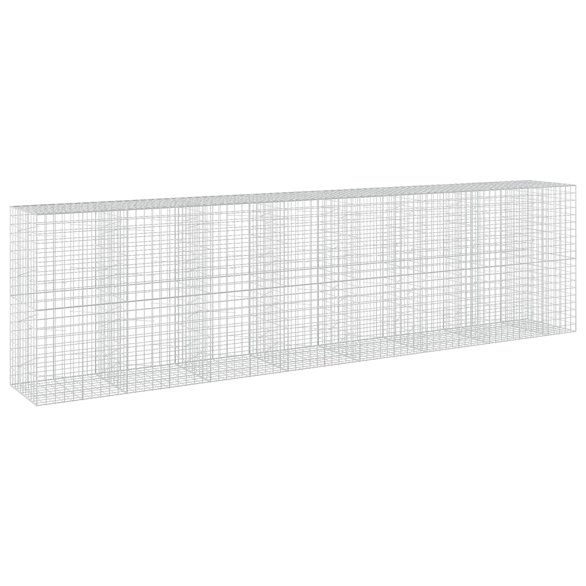 Γκαμπιόν με σύρμα 5 mm και πλέγμα 10x10 cm 750x100x200 εκ. - Pakobazaar