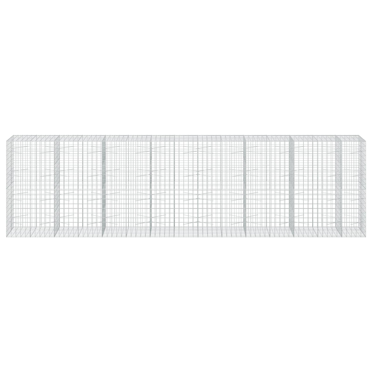 Γκαμπιόν με σύρμα 5 mm και πλέγμα 10x10 cm 750x100x200 εκ. - Pakobazaar
