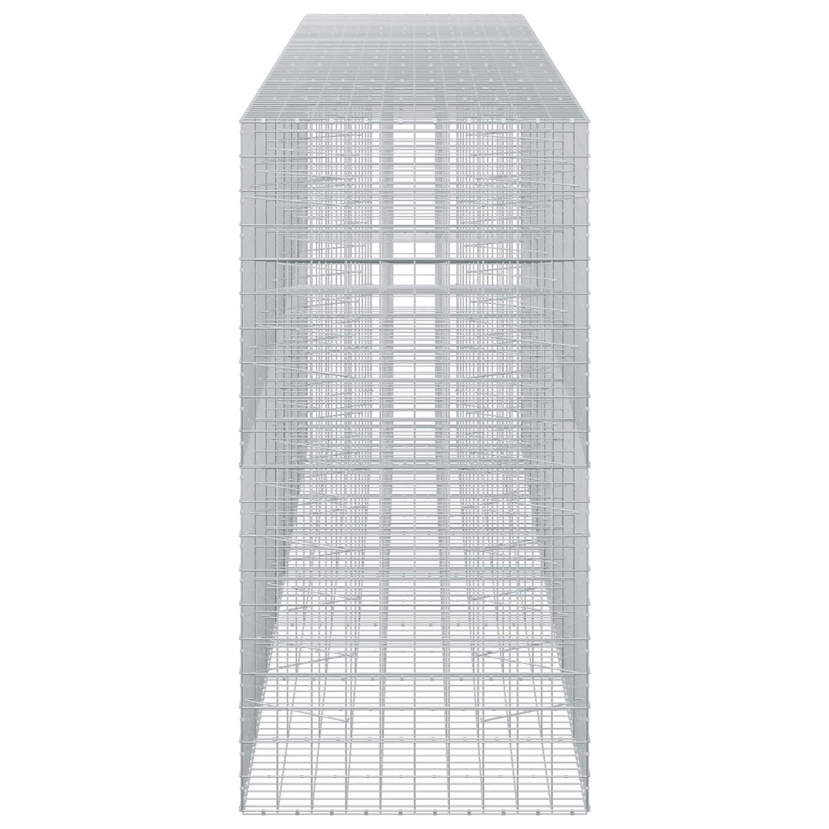 Γκαμπιόν με σύρμα 5 mm και πλέγμα 10x10 cm 750x100x200 εκ. - Pakobazaar