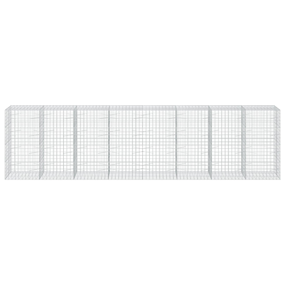 Γκαμπιόν με σύρμα 5 mm και πλέγμα 10x10 cm 800x100x200 εκ - Pakobazaar