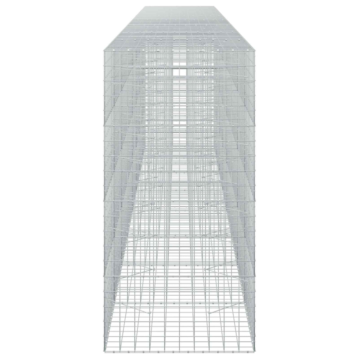 Γκαμπιόν με σύρμα 5 mm και πλέγμα 10x10 cm 800x100x200 εκ - Pakobazaar