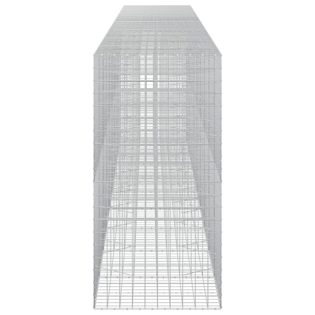 Γκαμπιόν με σύρμα 5 mm και πλέγμα 10x10 cm 950x100x200 εκ - Pakobazaar