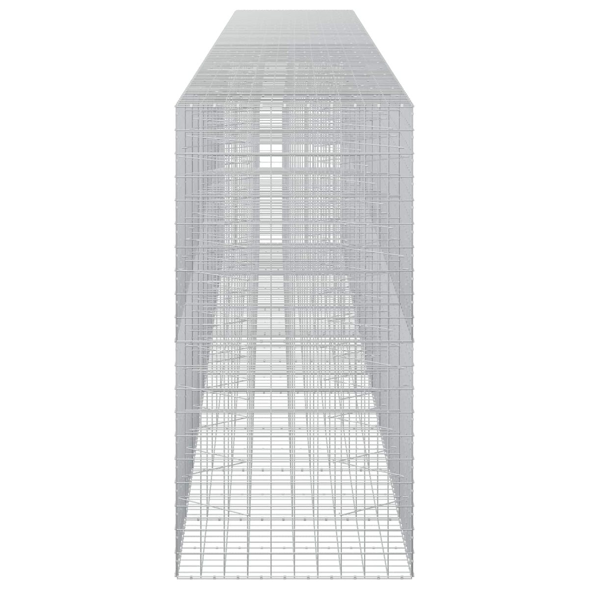 Γκαμπιόν με σύρμα 5 mm και πλέγμα 10x10 cm 1050x100x200 εκ. - Pakobazaar