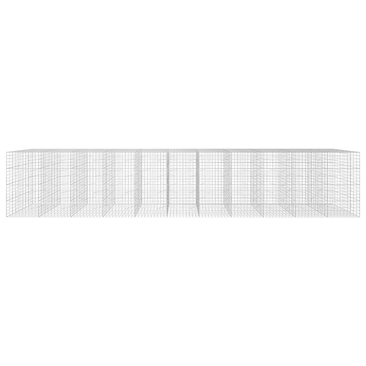 Γκαμπιόν με σύρμα 5 mm και πλέγμα 10x10 cm 1100x100x200 εκ