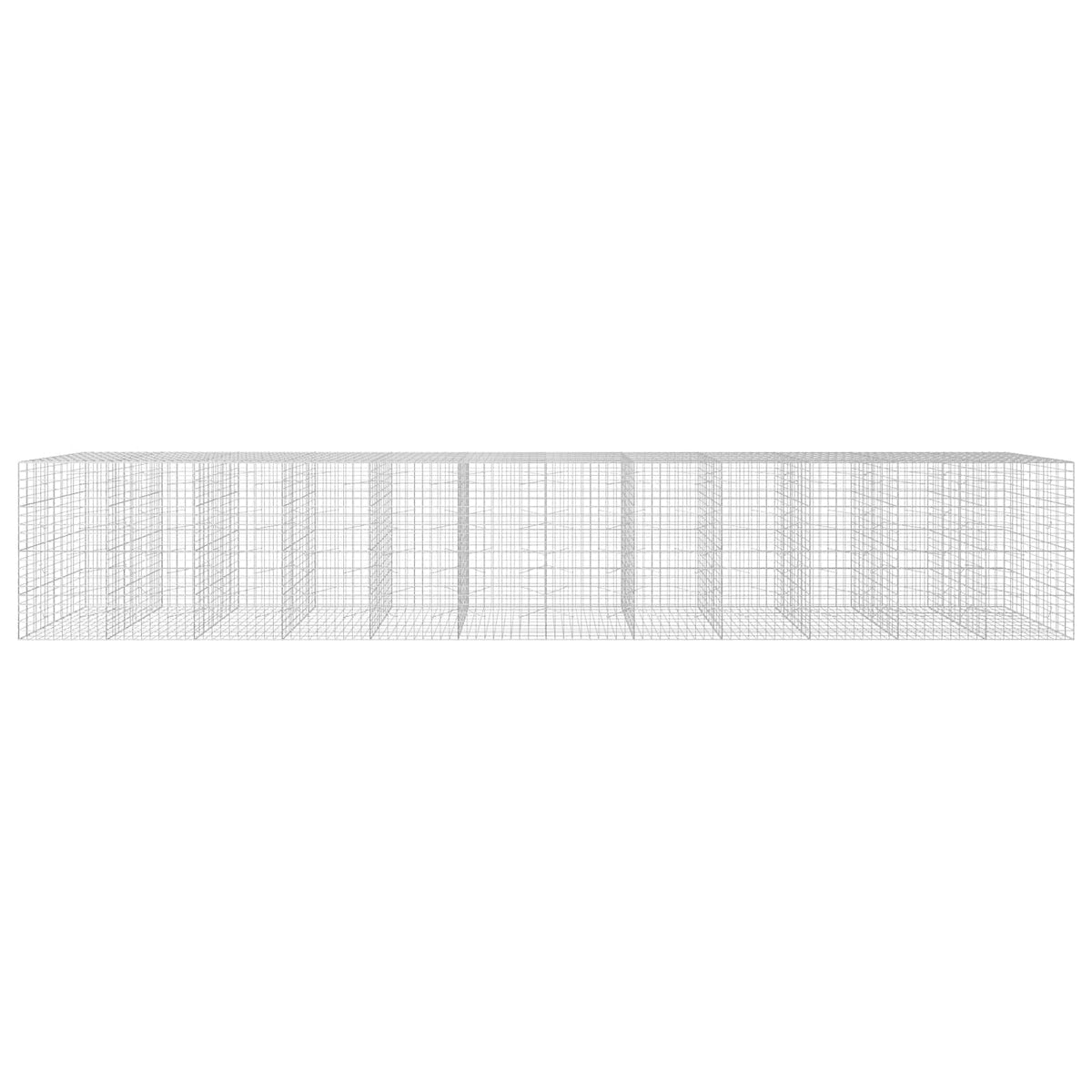 Γκαμπιόν με σύρμα 5 mm και πλέγμα 10x10 cm 1200x100x200 εκ.
