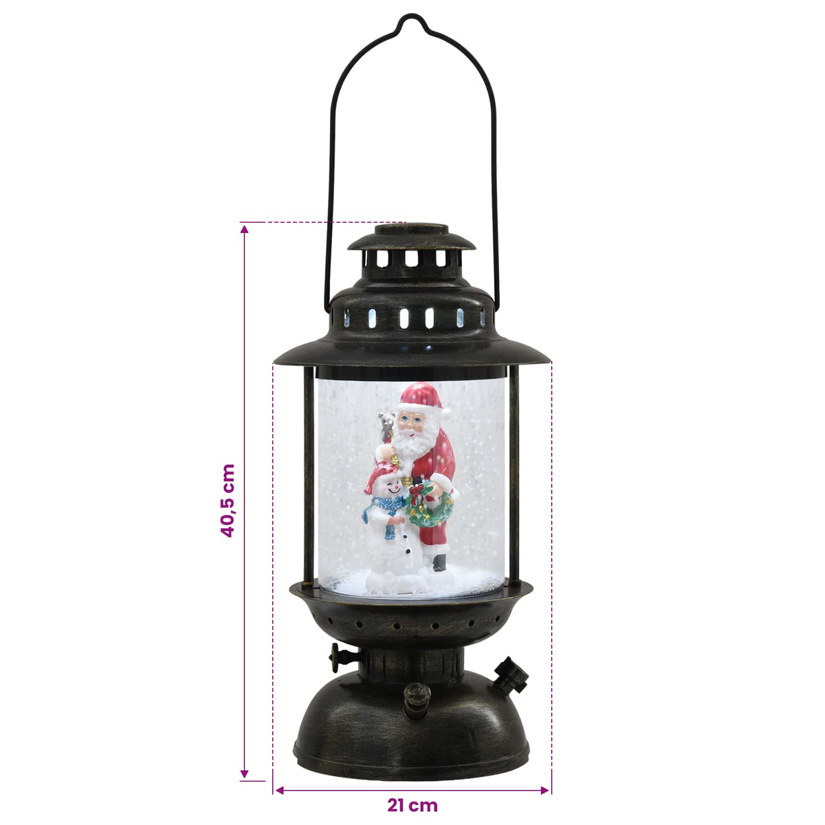 Christmas Lantern ESPOO Ψυχρό λευκό Ø 21 x 40,5 cm - Pakobazaar
