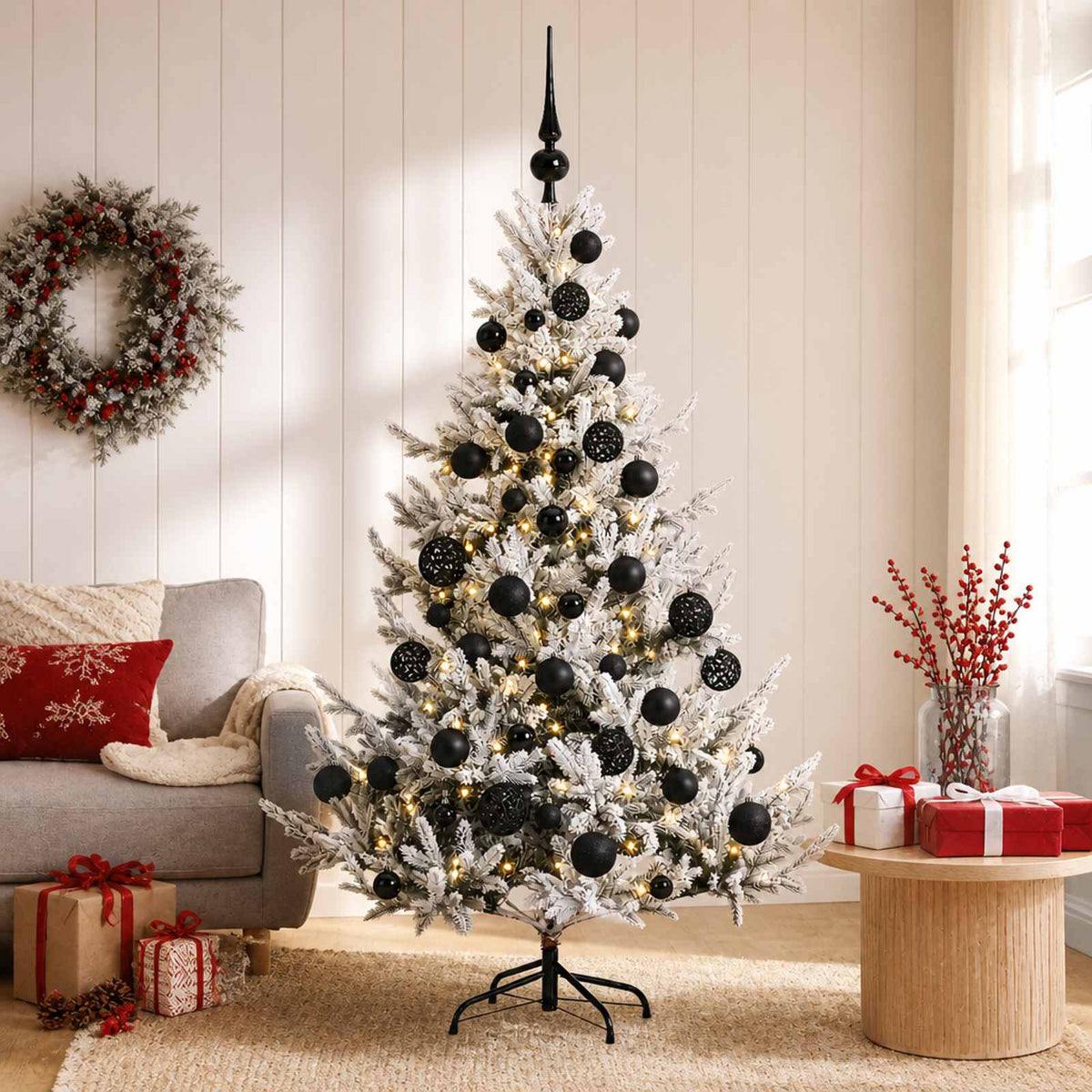 Τεχνητό χριστουγεννιάτικο δέντρο με μπάλα 150 εκ. 150 LED - Pakobazaar