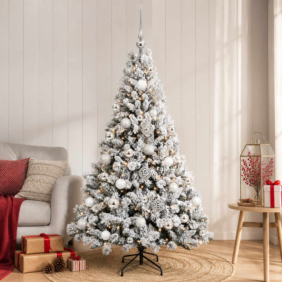 Τεχνητό Χριστουγεννιάτικο Δέντρο με Μπάλα 120 εκ. 150 LED - Pakobazaar