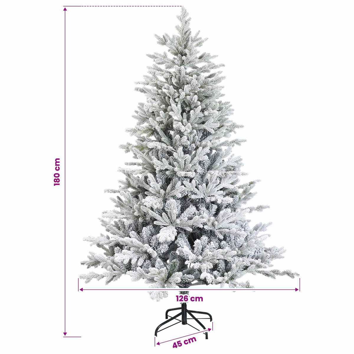 Τεχνητό Χριστουγεννιάτικο Δέντρο με Μπάλα 180 εκ. 300 LED