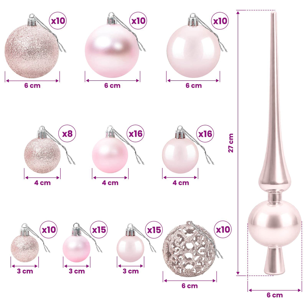 Τεχνητό χριστουγεννιάτικο δέντρο με μπάλα 210 εκ. 300 LED