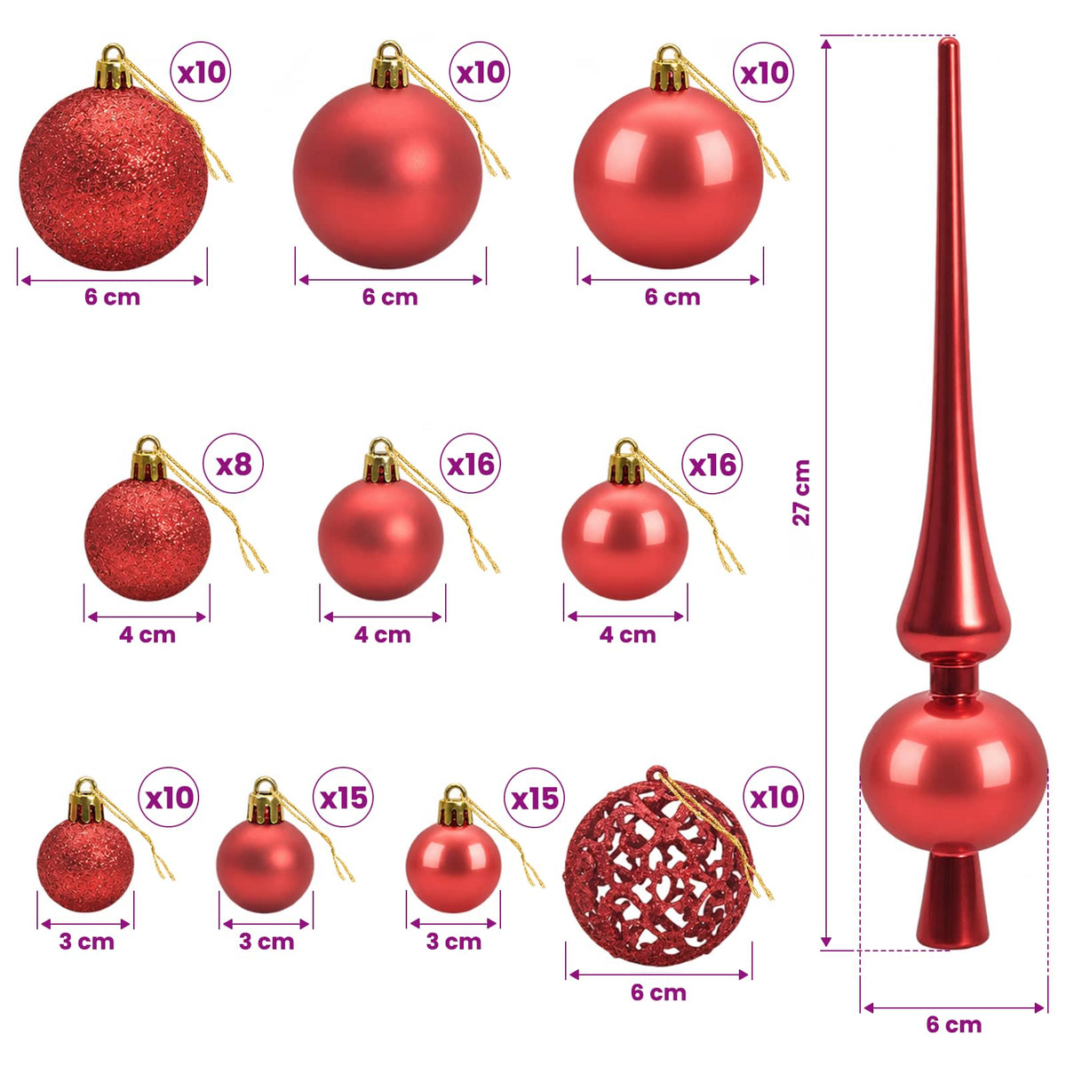 Τεχνητό χριστουγεννιάτικο δέντρο με μπάλα 180 εκ. 300 LED - Pakobazaar