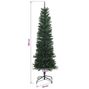 Τεχνητό λεπτό χριστουγεννιάτικο δέντρο με μπάλα 180 εκ. 300 LED - Pakobazaar