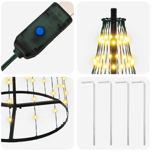 LED Χριστουγεννιάτικο Δέντρο 165 εκ. 270 LED Θερμό λευκό Σίδερο