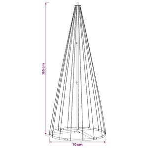 LED Χριστουγεννιάτικο Δέντρο 165 εκ. 270 LED Θερμό λευκό Σίδερο