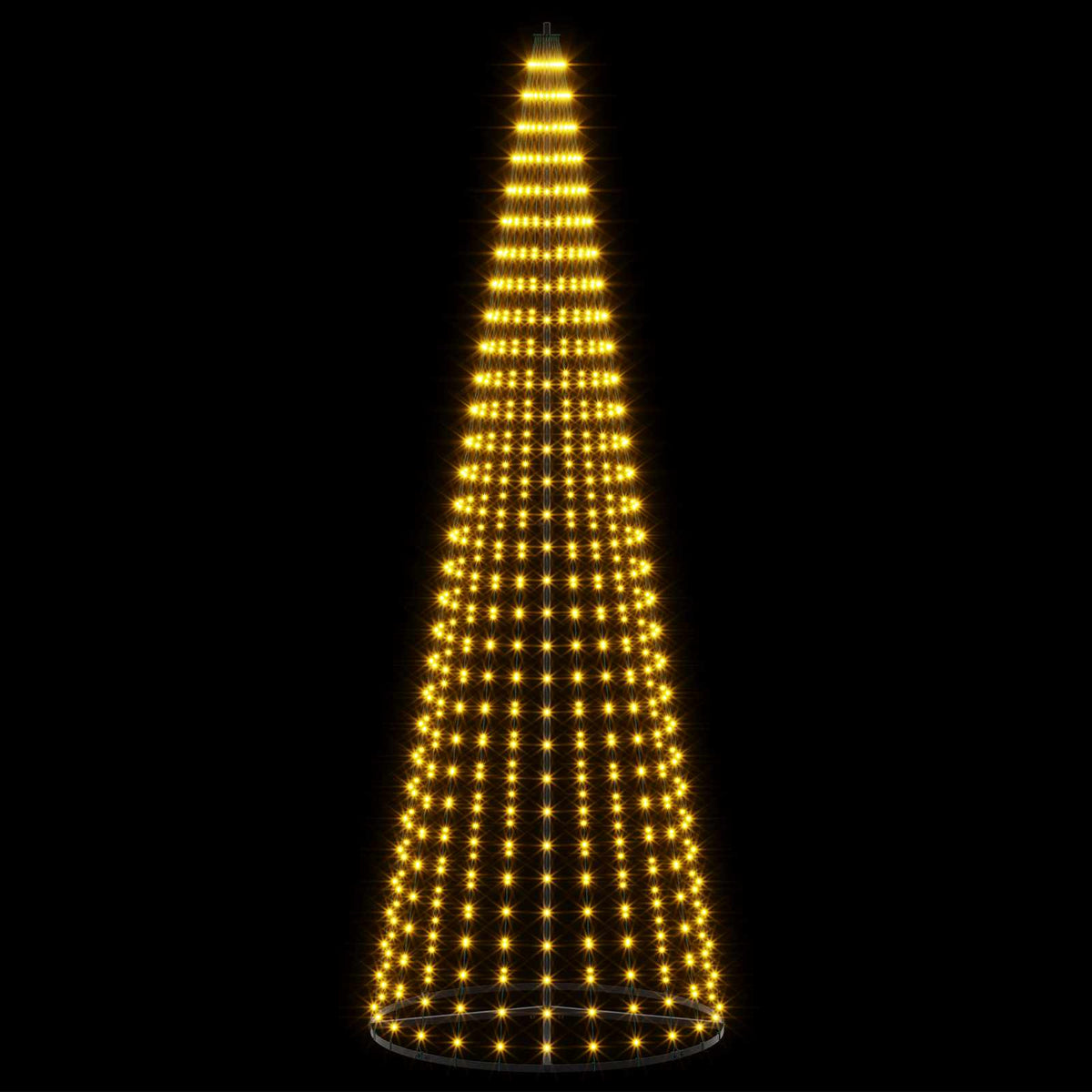 LED Χριστουγεννιάτικο Δέντρο 285 εκ. 744 LED Θερμό λευκό Σίδερο