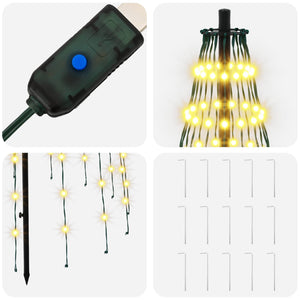 LED Χριστουγεννιάτικο Δέντρο 165 εκ. 270 LED Θερμό λευκό Σίδερο