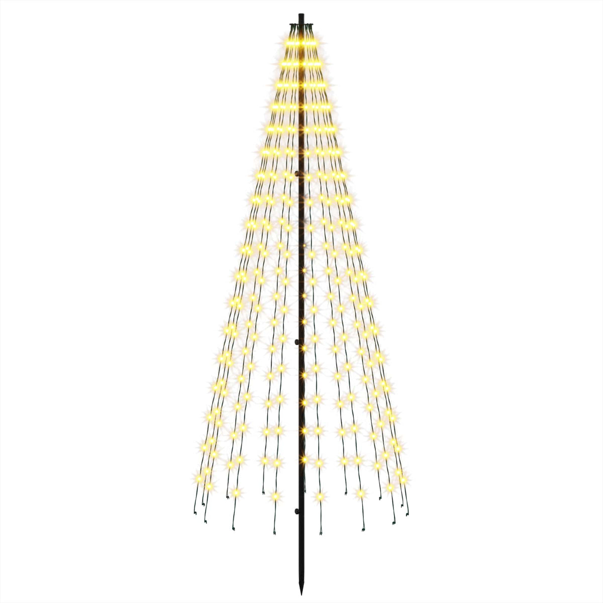 LED Χριστουγεννιάτικο Δέντρο 165 εκ. 270 LED Θερμό λευκό Σίδερο