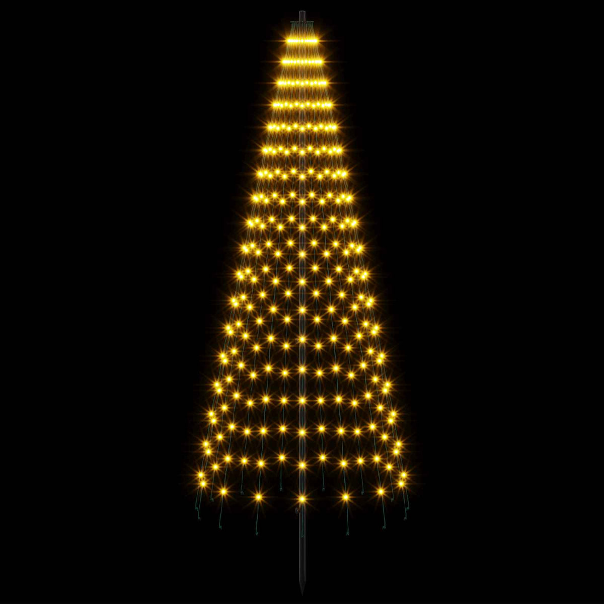 LED Χριστουγεννιάτικο Δέντρο 165 εκ. 270 LED Θερμό λευκό Σίδερο