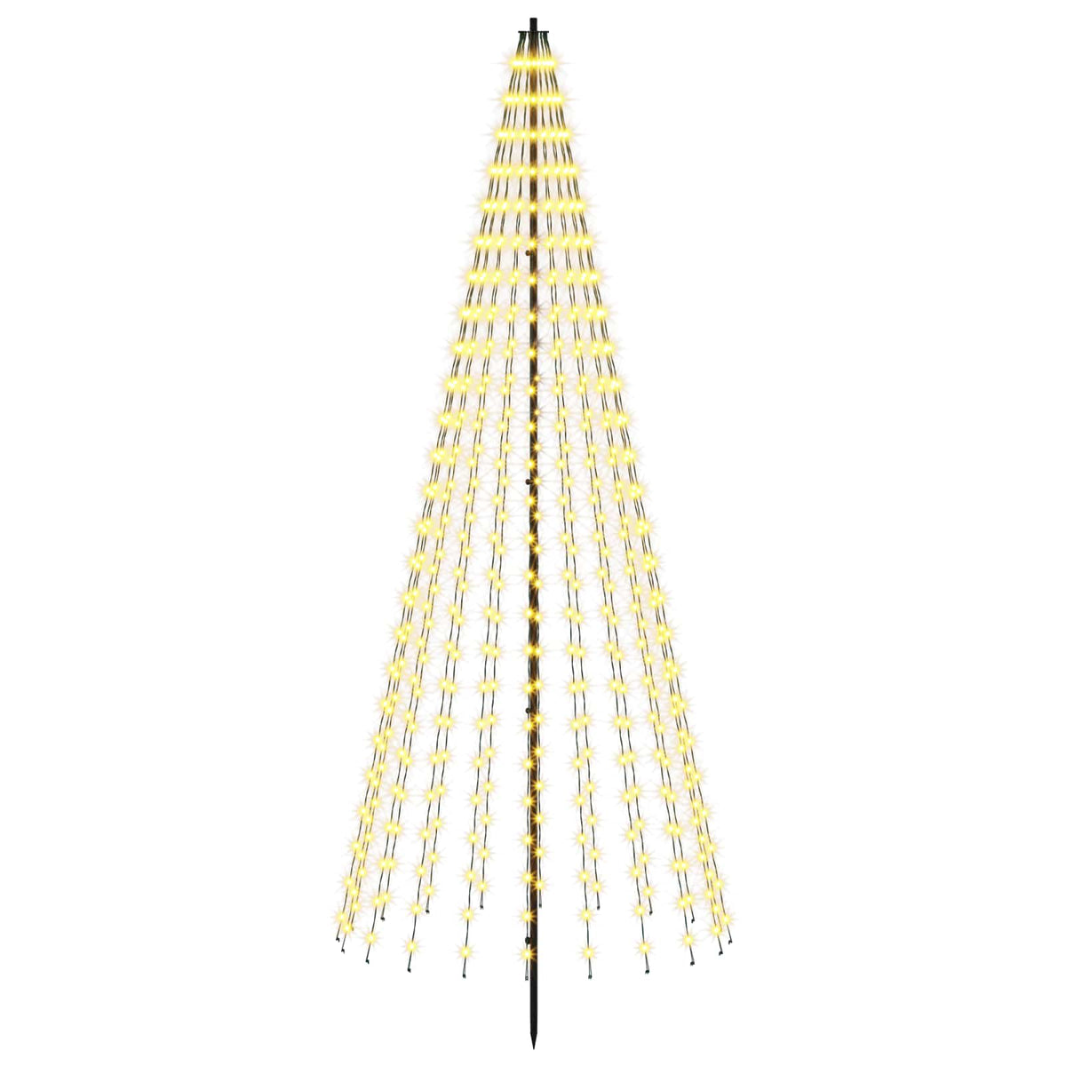 LED Χριστουγεννιάτικο Δέντρο 235 εκ. 500 LED Θερμό λευκό Σίδερο