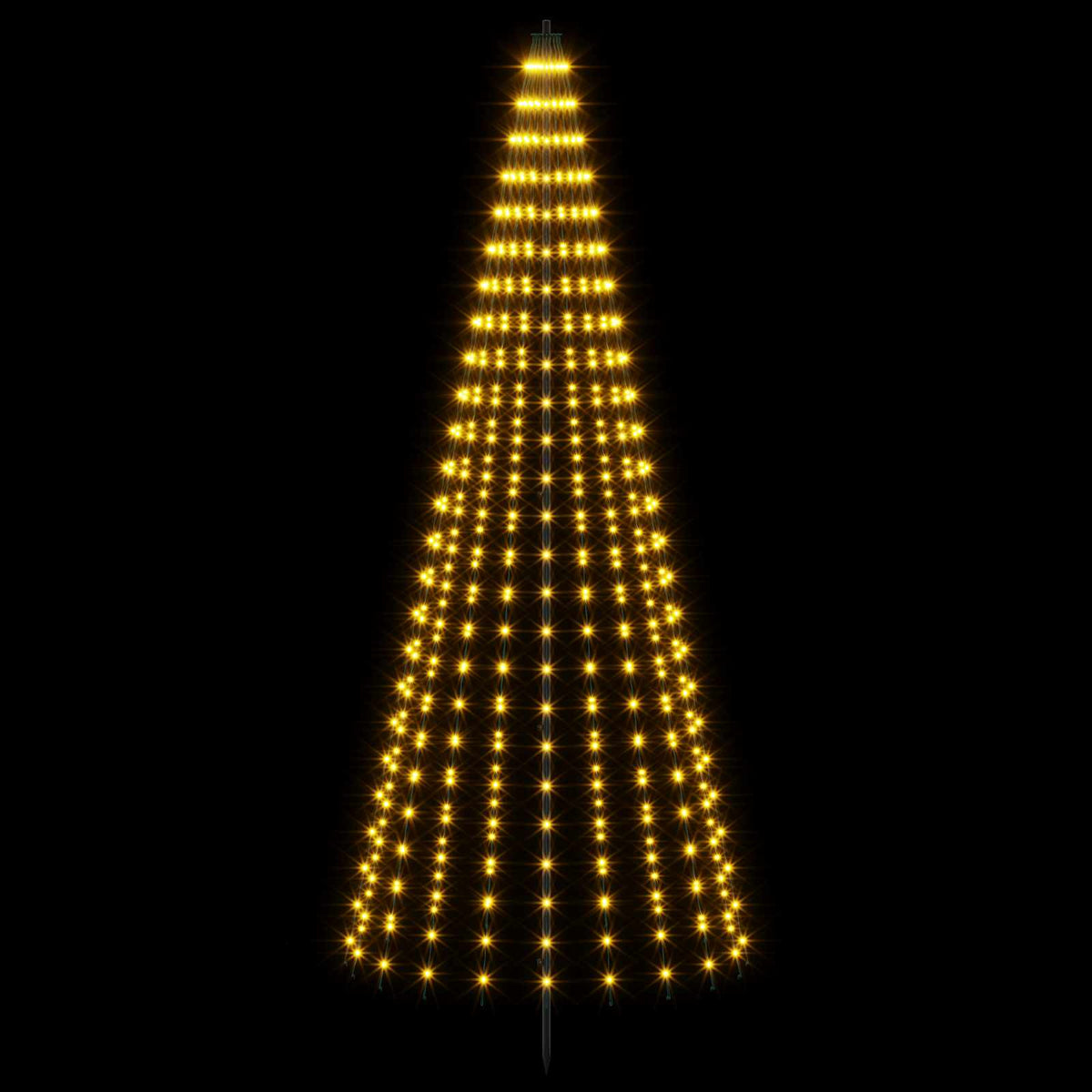 LED Χριστουγεννιάτικο Δέντρο 235 εκ. 500 LED Θερμό λευκό Σίδερο